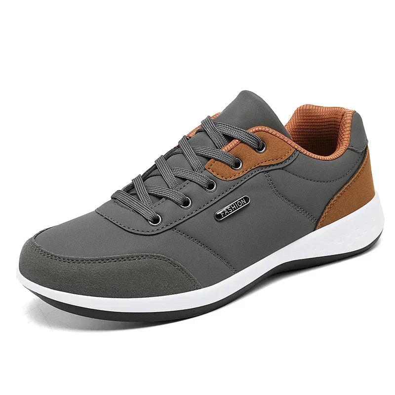 Leather Men Shoes Sneakers Trend Casual Shoe Comfortable Breathable Leisure Male Sneakers Non-slip Footwear Men Sports Shoes - Sun Studio