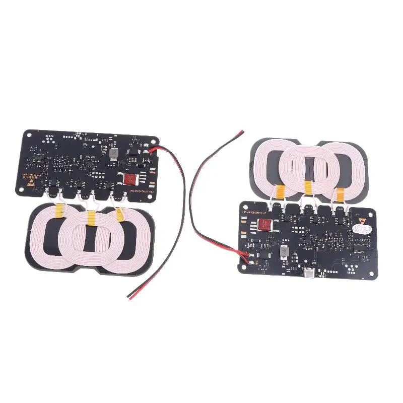 20W High-Capacity Wireless Charger for Car/Home Use; Includes Type-C Interface and 3-Coil DC9-32V Module - Sun Studio