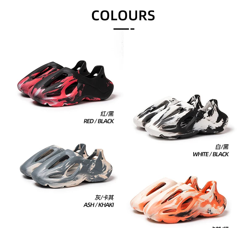 Summer Men Women Slippers Camouflage Platform Outdoor Clogs Shoe Beach Sandals Male Soft EVA Indoor Home Slides Lover Flip Flops - Sun Studio