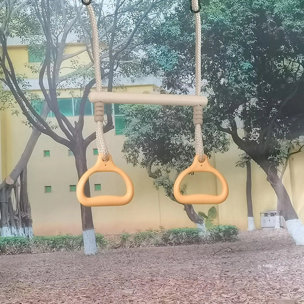 Trapeze Swing Bar Playground Equipment Rings Bar Ergonomic Sensory Game Easy installation For Children Indoor Playtime Backyard - Sun Studio