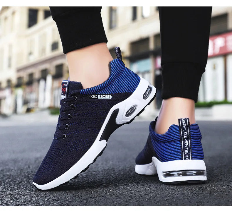 Shoes men 2025 new trend men's shoes breathable lace-up running Korean version light casual sports - Sun Studio