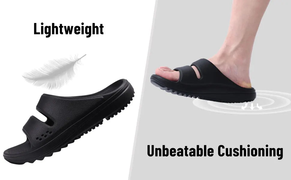 VESANBE Men Recovery Slides Women Arch Support Slides Summer Beach Sandals Light Orthotic Men Sandals Outdoor Breathable Sandals - Sun Studio