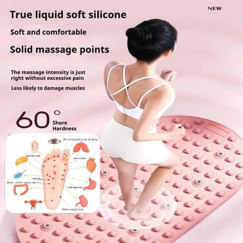 45x75cm Foot Massage Pad Liquid Silicone Heat-Resistant Foot Mat Sweat-Proof Anti-Slip Jogging Mat - Sun Studio