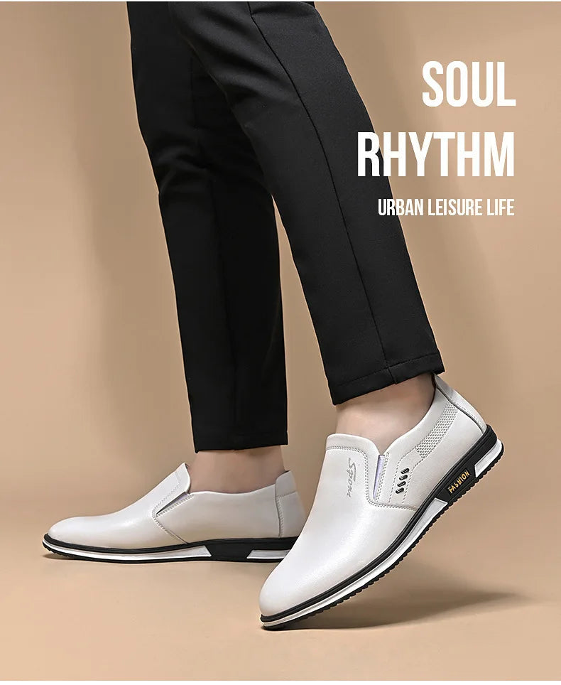 Brand Leather Shoes for Men Designer Loafers High Quality Adult Moccasins Men Driving Shoes Male Footwear Men's Formal Shoes - Sun Studio