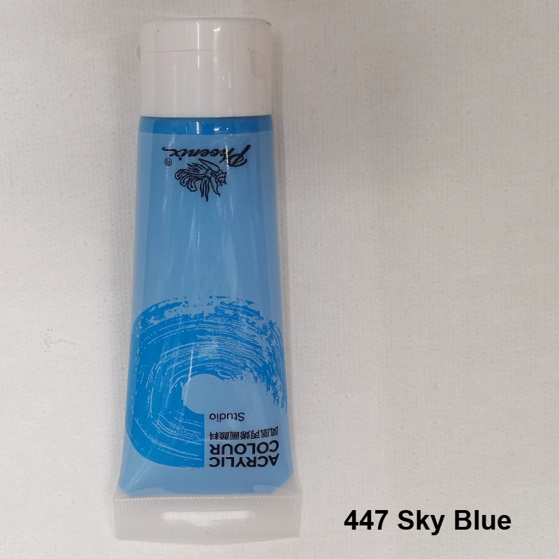 75ml Acrylfarbe Ungiftig Nicht verblassend, reiche Pigmente für Maler, Erwachsene für Leinwand Holz Ton Stoff Keramik Bastelbedarf