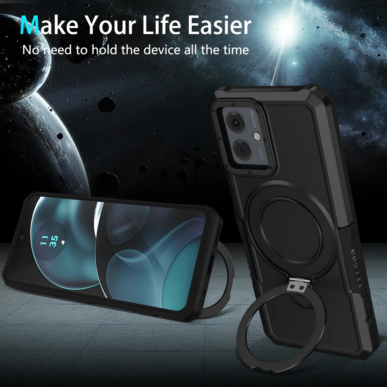 Military Grade Armor Case For Motorola Moto E14 G04S G04 G24 G54 G14 G84 G22 E13 Cover Shockproof Stand Holder Coque Shell Funda - Sun Studio