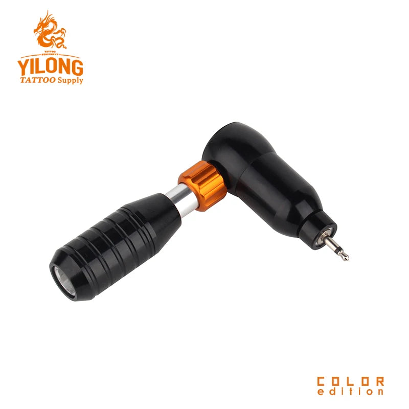 YILONG Professional L-shaped Tattoo Gun Adjustable Rotary Pen Motor Hybrid Tattoo Machine With RCA Tattoo Tools - Sun Studio