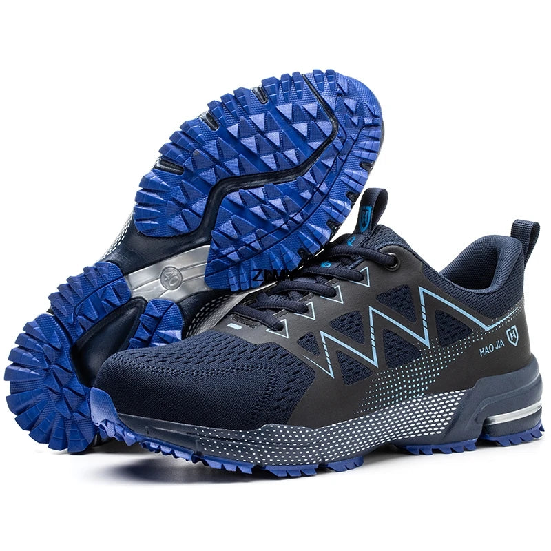 Fashion Safety Shoes Men Steel Toe Sneakers Puncture Proof Breathable Work Safety Boots Man Comfy Work Shoes Male Security Boots - Sun Studio