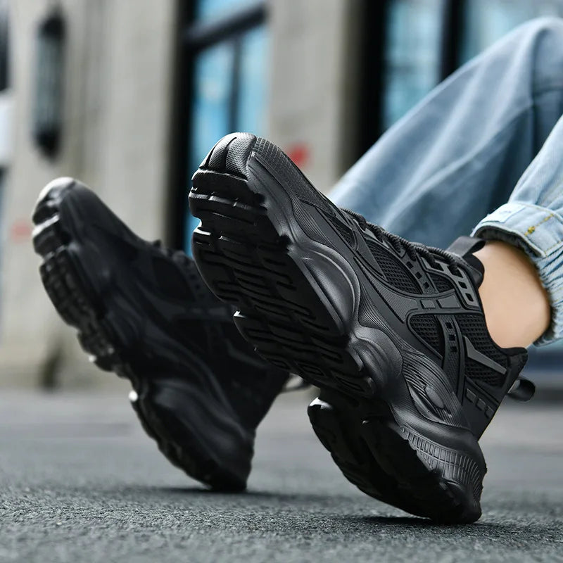 Men Sneakers Platform Running Shoes Trend Street Athletic Male Basketball Shoes Black Walking Casual Shoe Plus Size 48 Men Shoes - Sun Studio
