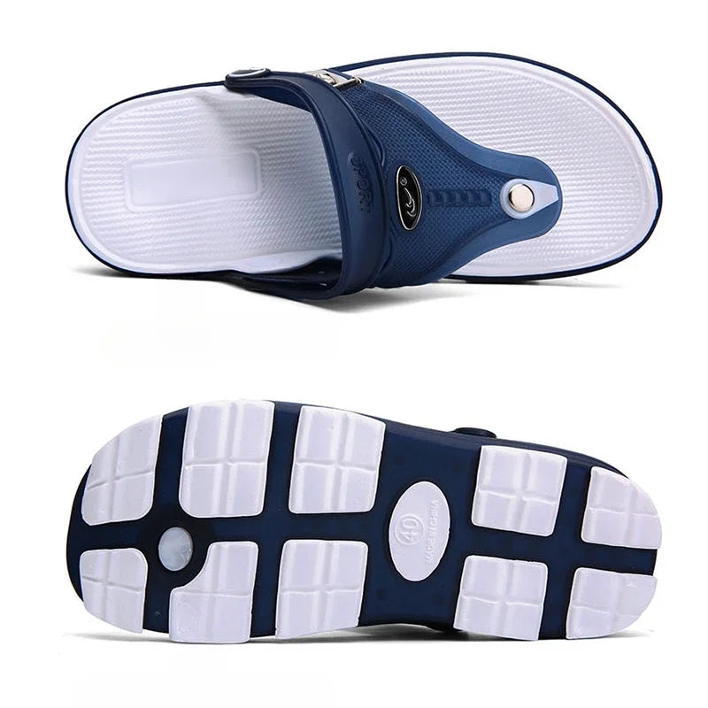 Summer Sandals Men Slippers Outdoor Beach Casual Shoes Zapatos De Hombre Indoor Durable Anti Slip Peep Toe New - Sun Studio