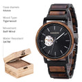 BOBO BIRD New Mechanical Watches for Men Luxury Wood and Stainless Steel Skeleton Customized Automatic Watch relojes mecánicos - Sun Studio