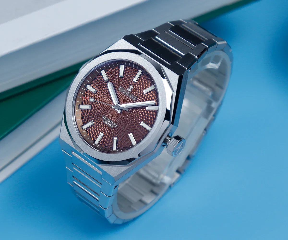 2025 Cronos L6028 New Dial Limited 39mm PT5000 See-through Caseback Men Automatic Wristwatches 10ATM Lumious V3 Watches for Men - Sun Studio