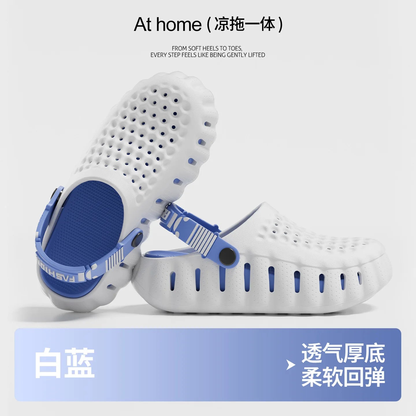 Summer new casual sandals lightweight and stylish sports slippers men's and women's outdoor non slip breathable perforated shoes - Sun Studio