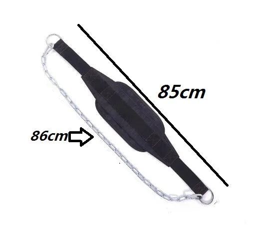 Thicker Metal Chain Weight Lifting Dip Belt Pull-up Gym Equipment Bodybuilding Musculation Exercise Crossfit Fitness Training - Sun Studio