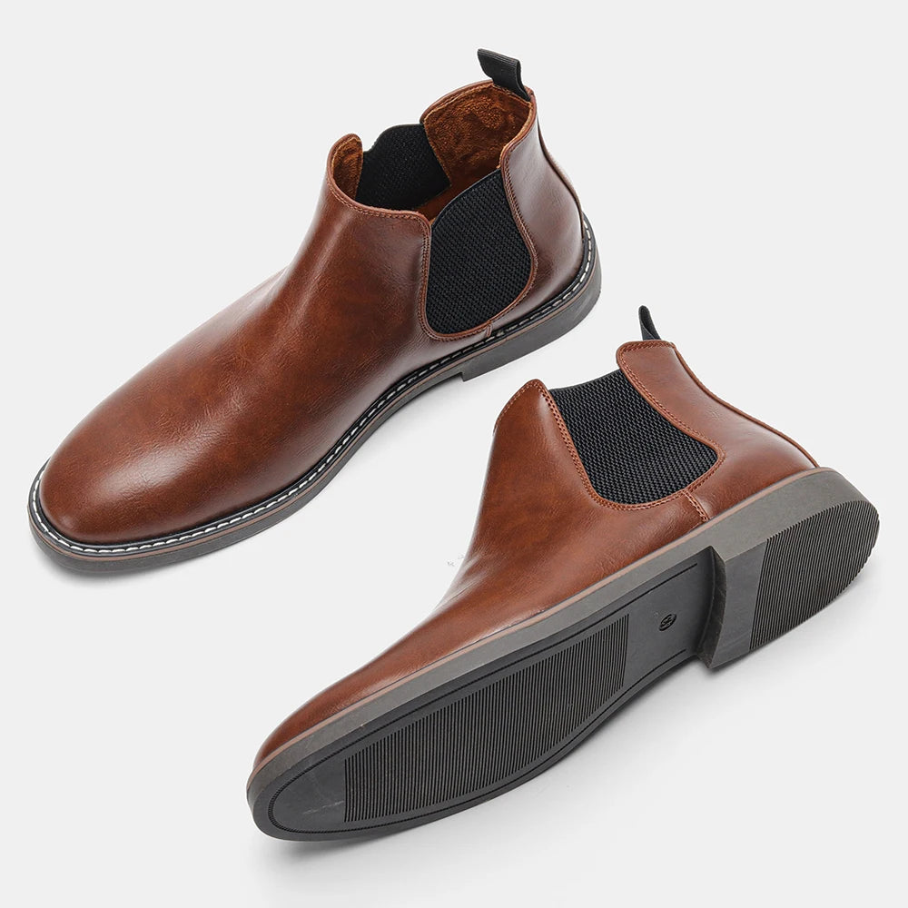 40~46 Men Chelsea Boots Brand Retro Comfortable Fashion Men Boots - Sun Studio