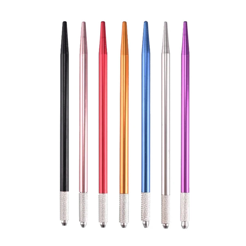Microblading Pen Permanent Makeup Holder Fog Eyebrow Manual Micropigmentation Colors Machine Eyeliner Round Needles Tattoo - Sun Studio