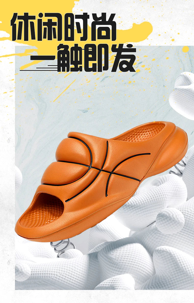 Slippers for men in summer trendy for outdoor sports dual purpose anti slip and odor resistant sandals basketball Slippers - Sun Studio