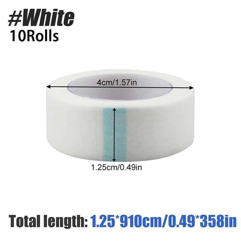 10Rolls Micropore Tape, Breathable Paper Tape , Latex-Free Paper Surgical Tape, Individually Boxed Paper Bandage Tape Rolls - Sun Studio