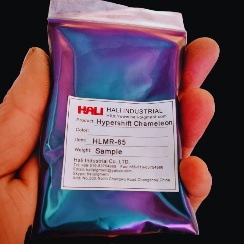 1G/Glas Super Chamäleon Automobilfarbe Pigmentpulver Hypershift Chamäleon Pigment Farbenwechsel Blau/Rot/Violett Artikel:HLMR-46