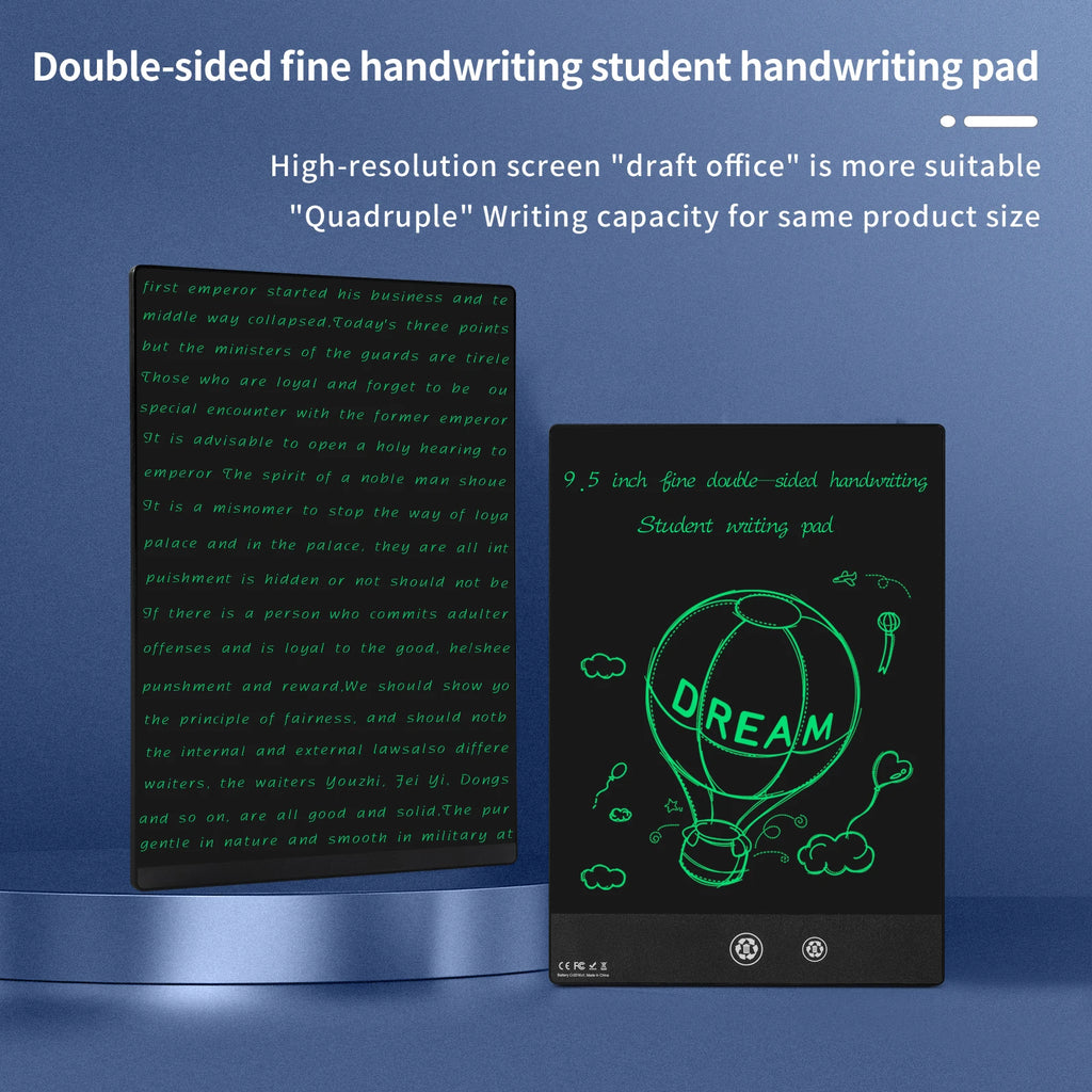 New 9.5 Inch Full Screen Superfine Handwriting Lcd Writing Tablet Drawing Board Electronic Superfine Notepads Educational - Sun Studio