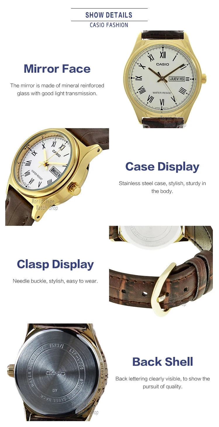 Casio watch women watches top brand luxury set Waterproof Quartz watch women ladies Gifts Clock  watch reloj mujer LTP-V006 - Sun Studio