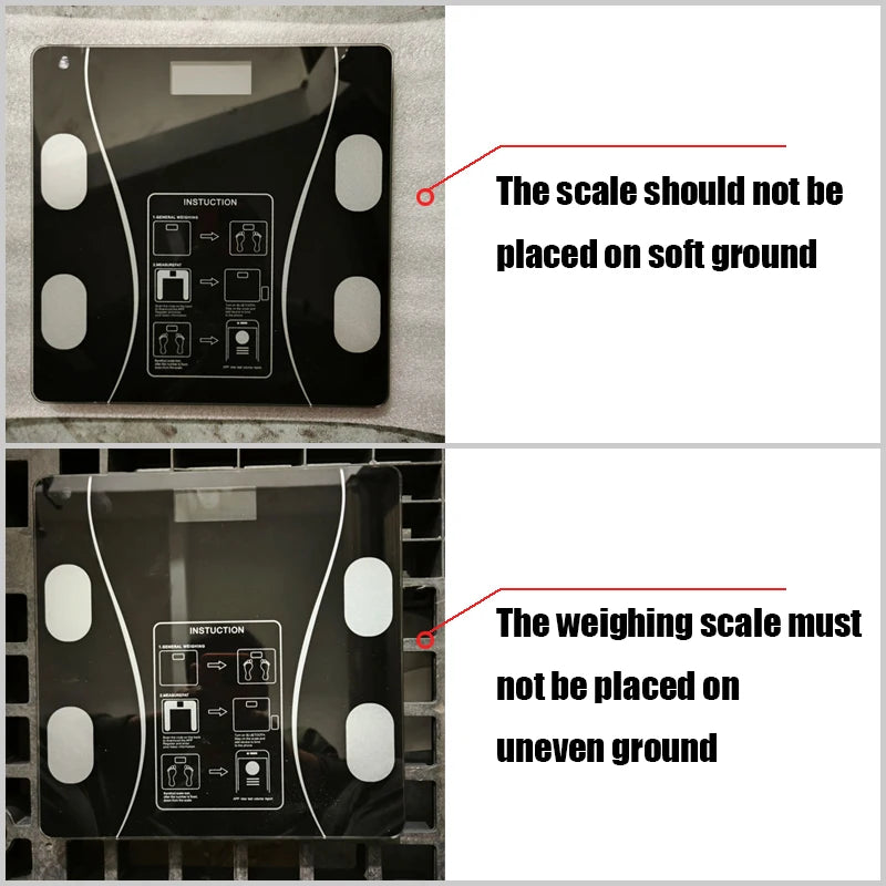 Body Fat Scale Smart Wireless Digital Bathroom Weight Scale Body Composition Analyzer With Smartphone App Bluetooth-compatible - Sun Studio