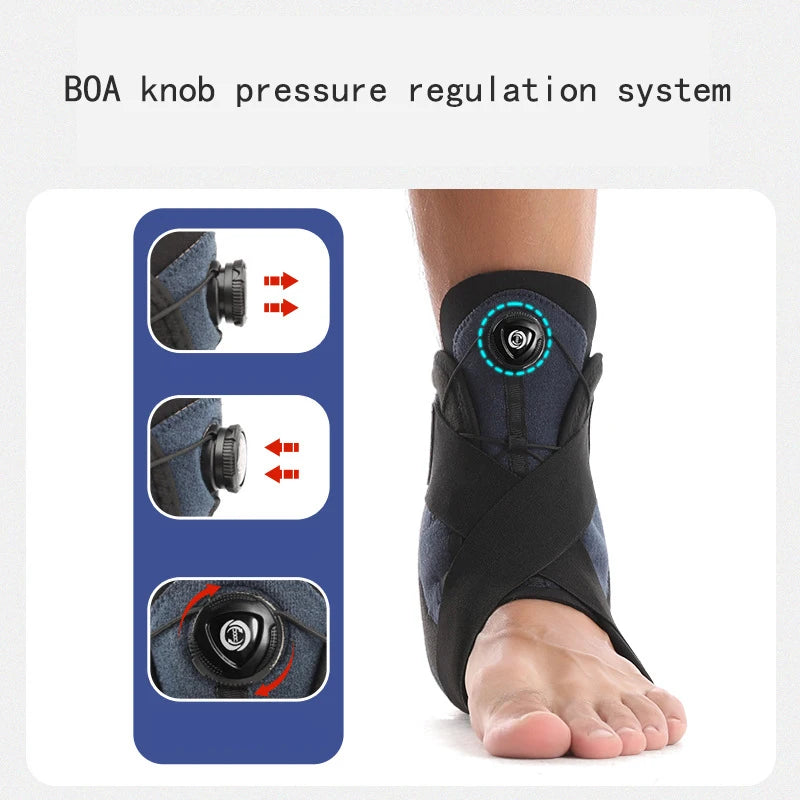 Sports Ankle Brace Compression Bandage Straps Support Adjustable Foot Orthosis Stabilizer Anti-Sprain Ankle Protector Foot Guard - Sun Studio