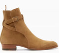 Schwarze spitze Zehen Schnallenriemen Stiefeletten graue Herren Hombre echtes Leder Herren Motorradstiefel für Herren Arbeit Hochformat Herren Schuhe