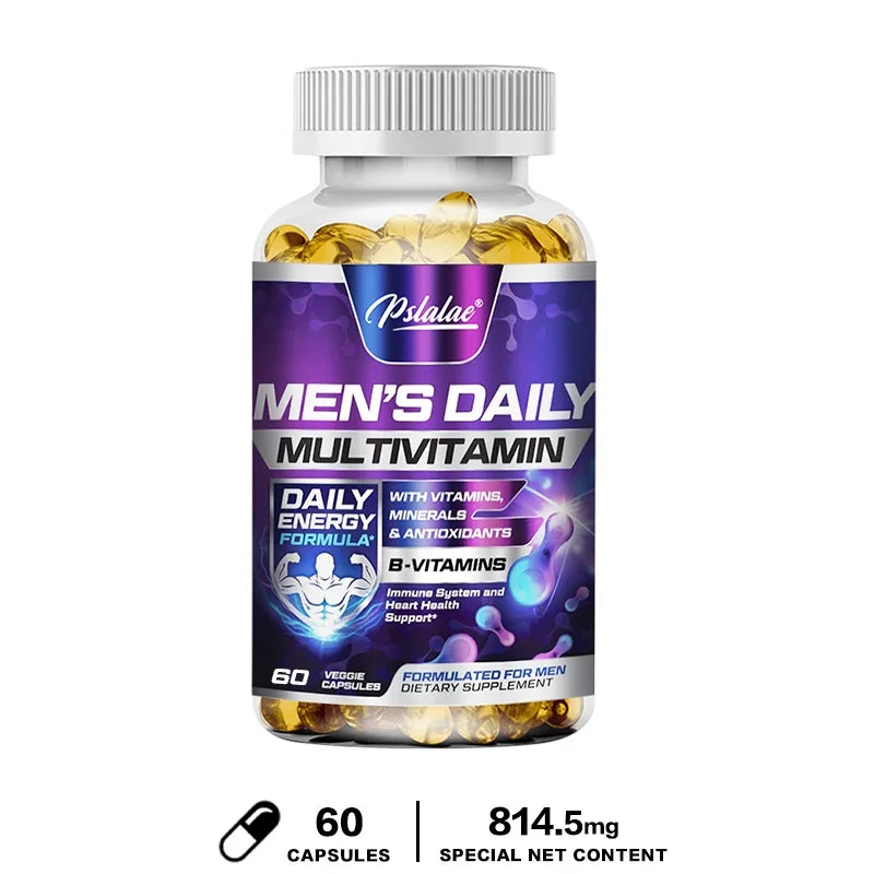 Men's Multivitamin Supplement-Daily Multivitamins and Nutrients To Support A Healthy,Active Lifestyle,Energy,Heart,Brain Health - Sun Studio