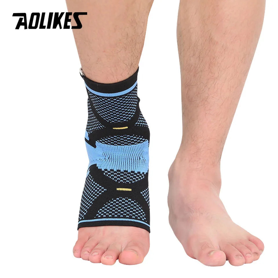 AOLIKES 1PCS Sports Ankle Support Ankle Pads Elastic Brace Guard Foot Basketball Football Badminton Anti Sprained Ankles Protect - Sun Studio
