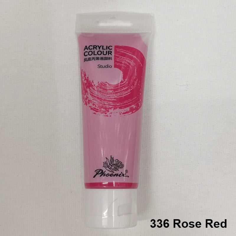 75ml Acrylfarbe Ungiftig Nicht verblassend, reiche Pigmente für Maler, Erwachsene für Leinwand Holz Ton Stoff Keramik Bastelbedarf