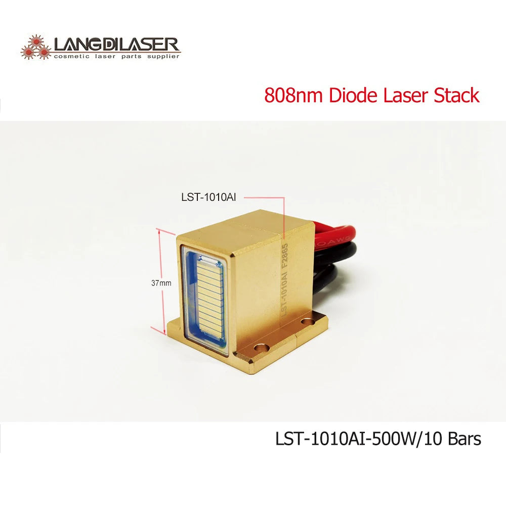 LST-1010AI 808nm&810nm Diode Laser Stack 500W Macro-Channel Module 10 Bars for Aesthetic Machines Hair Removal/Skin Rejuvenation - Sun Studio