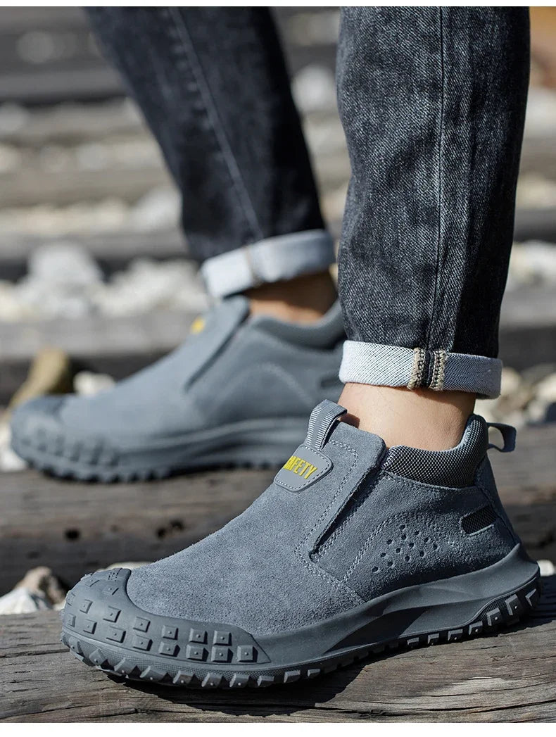 Men Safety Boots Welder Safety Shoes Anti-Smash Indestructible Safety Shoes Men Work Boots Steel Toe Security Boots Footwear - Sun Studio