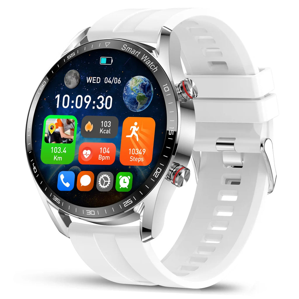 ChiBear Neue 1,53 Zoll Bluetooth Anruf Smartwatch für Männer Multi-Sport-Modus Herzfrequenz Gesundheitsüberwachung Wasserdicht Business Smartwatch