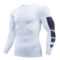 Gym Sports T-shirts for Men Long Sleeve Tights Boxing Sportswear Breathable Quick Dry Fitness Tops Male Outdoor Training Clothes - Sun Studio