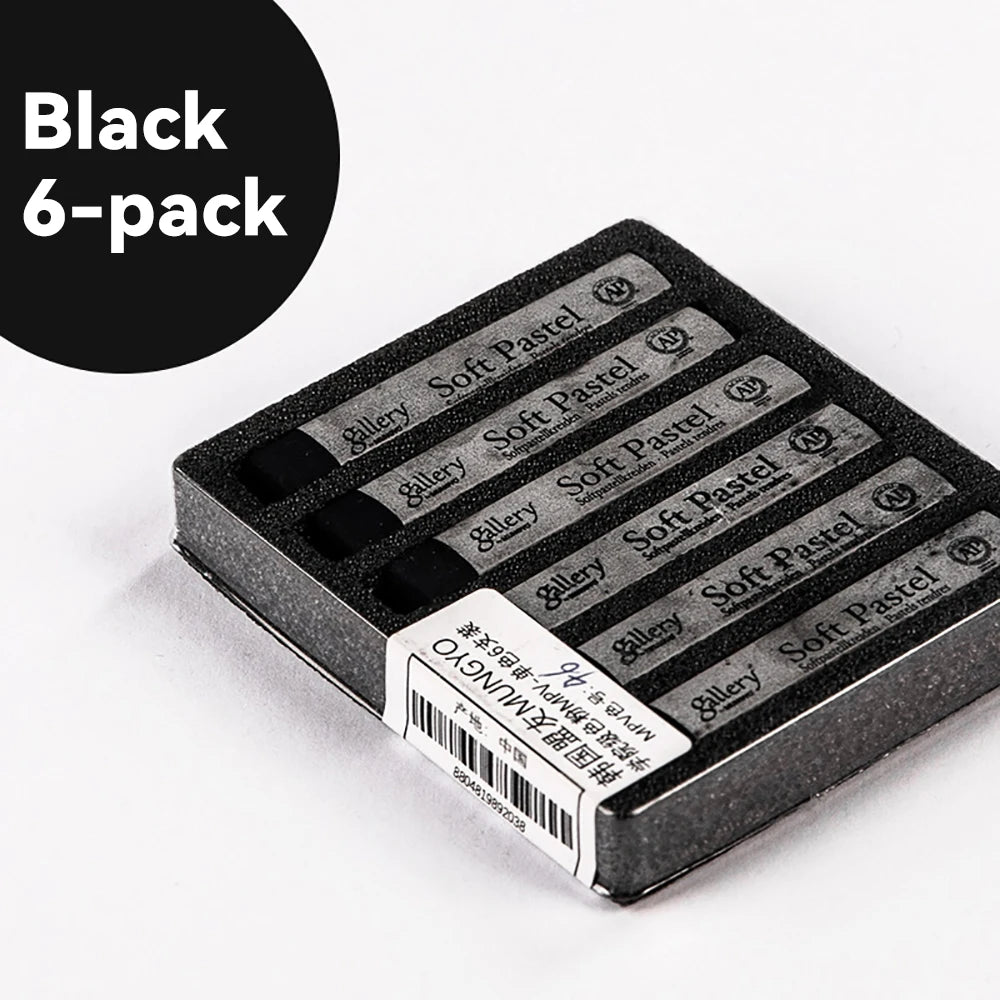 6/12Pcs Sketching Chalk Set Black White Non Toxic for Student Artist Drawing Sketch Graffiti Colorful Sticks Crayons Soft Pastel - Sun Studio