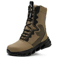 Neue Mode 2024 Herren Stiefel Sicherheitsschuhe Sicherheitsstahlkappe Militärstiefel Arbeitsstahlkappe Anti-Quetschen Herren Arbeitsschuhe