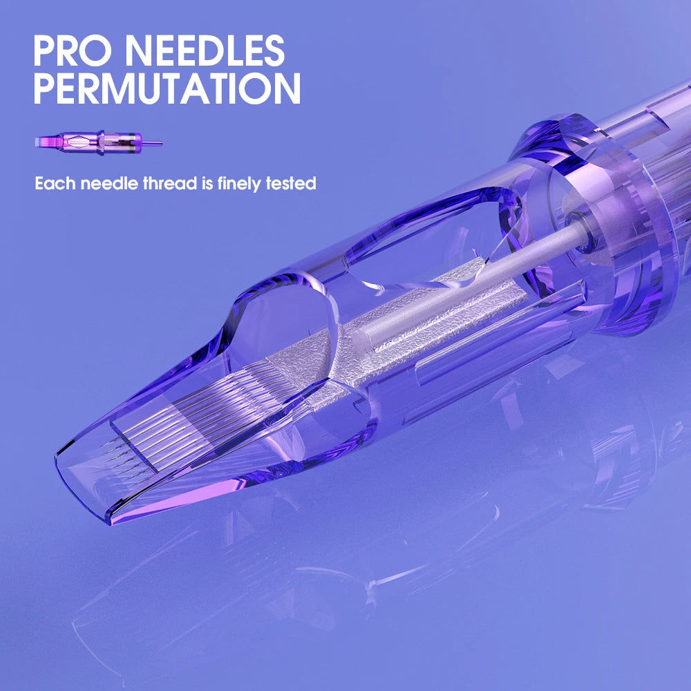 20pcs Mast Pro Tattoo Cartridge Needles RM /M Round Magnum Disposable Permanent Makeup SMP Cartridge Tattoo Needles  Accessories - Sun Studio