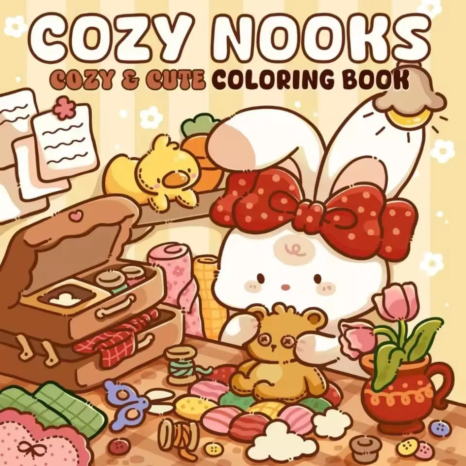 Cheekoo Cartoon Coloring Book Set for Teens, 120 Pages Art Therapy Gift, Creative Fun & Stress Relief Activity Book - Sun Studio
