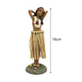 Hawaiian Hula Girl Dashboard Doll with Ukulele for Car Dashboard Collection Figurines Gifts Home Decor Mini Size Doll Dashboard - Sun Studio