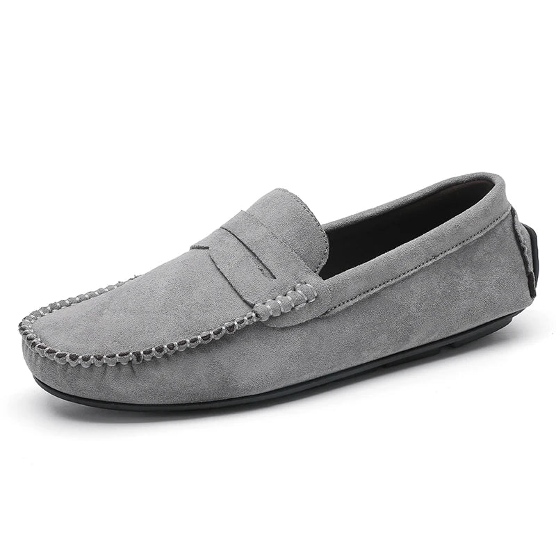 Trend Wildleder Herren Lässige Schuhe Atmungsaktiver Komfort Slip-On Herren Fahr Schuhe Mode Herren Bequeme Schuhe Luxus Marke Mokassins
