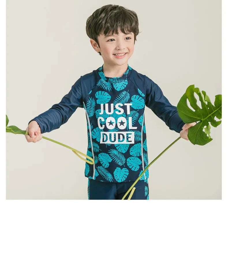 2-10 Years Baby Boy Swimsuit Children's Swimwear for kids Quick Drying Sun Protection Swimwear Clothes set - Sun Studio