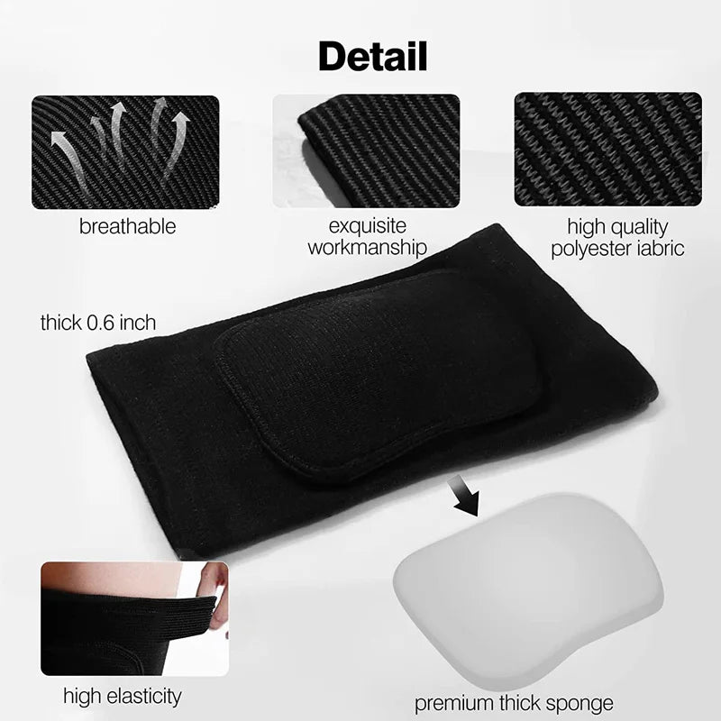 WorthWhile Dancing Knee Pads for Volleyball Yoga Women Kids Men Patella Brace Support EVA Kneepad Fitness Protector Work Gear - Sun Studio