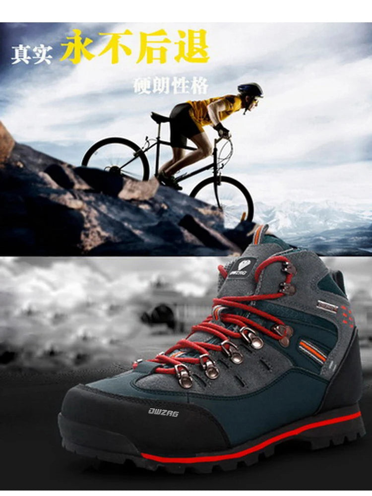 2026 High Gang Outdoor Hiking Shoes Men Winter Mountain Climbing Trekking Boots Top Quality Outdoor Fashion Casual Snow Boots - Sun Studio