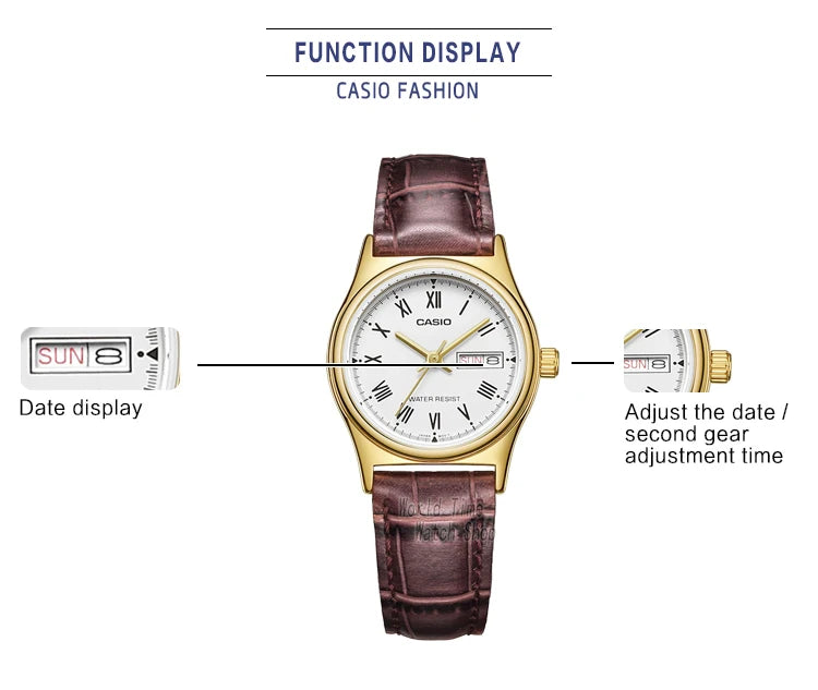 Casio watch women watches top brand luxury set Waterproof Quartz watch women ladies Gifts Clock  watch reloj mujer LTP-V006 - Sun Studio
