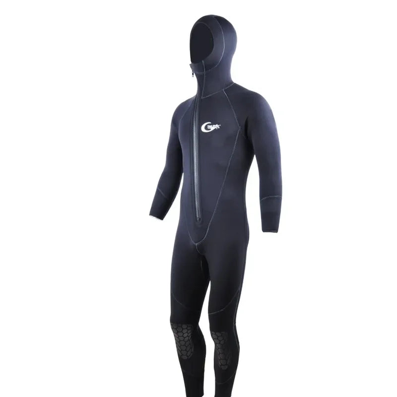 YONSUB Scuba Front Zipper 5MM Long or Short Sleeves Neoprene Men Diving Snorkeling Wetsuit Underwater Hunting Surfing Swimsuit - Sun Studio