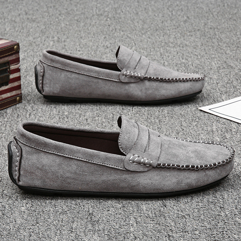 Trend Wildleder Herren Lässige Schuhe Atmungsaktiver Komfort Slip-On Herren Fahr Schuhe Mode Herren Bequeme Schuhe Luxus Marke Mokassins