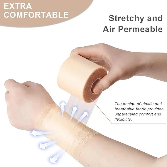 RGGMQQ 1PCS Pre Wrap Athletic Tapes Hair Prewrap Strip Tapes for Soccer Ankles Wrists Sports Foam Tape- Protect for Hands Knees - Sun Studio