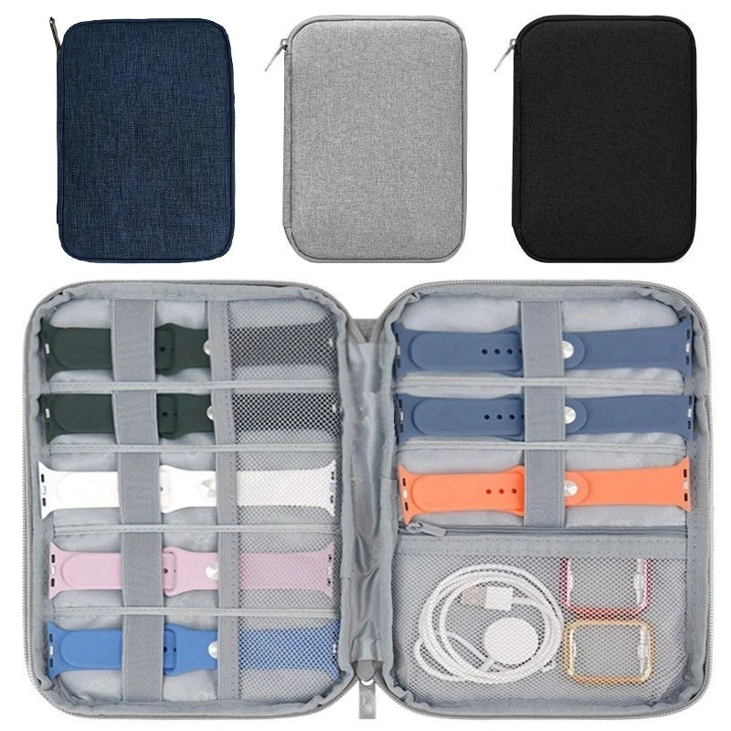 Watchband Bag for Apple Watch Strap Box Case Travel Smart Watch Wriststrap Storage Bag Box Watches Organizer Band Holder - Sun Studio