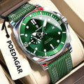 POEDAGAR Luxury Fashion Man Watch Luminous Waterproof Date Sport Watches For Men Nylon Leather Quartz Business Men's Clock Reloj - Sun Studio